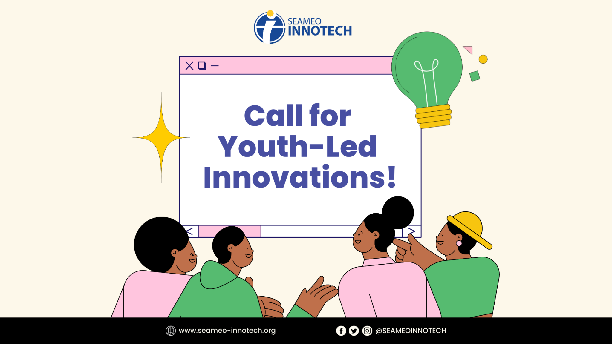 CALL FOR YOUTHLED INNOVATIONS Youth Summit 2023 SEAMEO INNOTECH