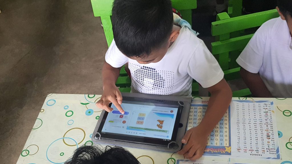 A student learning with Technology-enabled Early Grades Reading Intervention (TEEGRI.