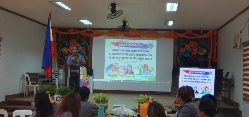 An Alternative Learning System (ALS) focus group discussions (FGD) held during the monitoring session in Bulacan, Philippines. 