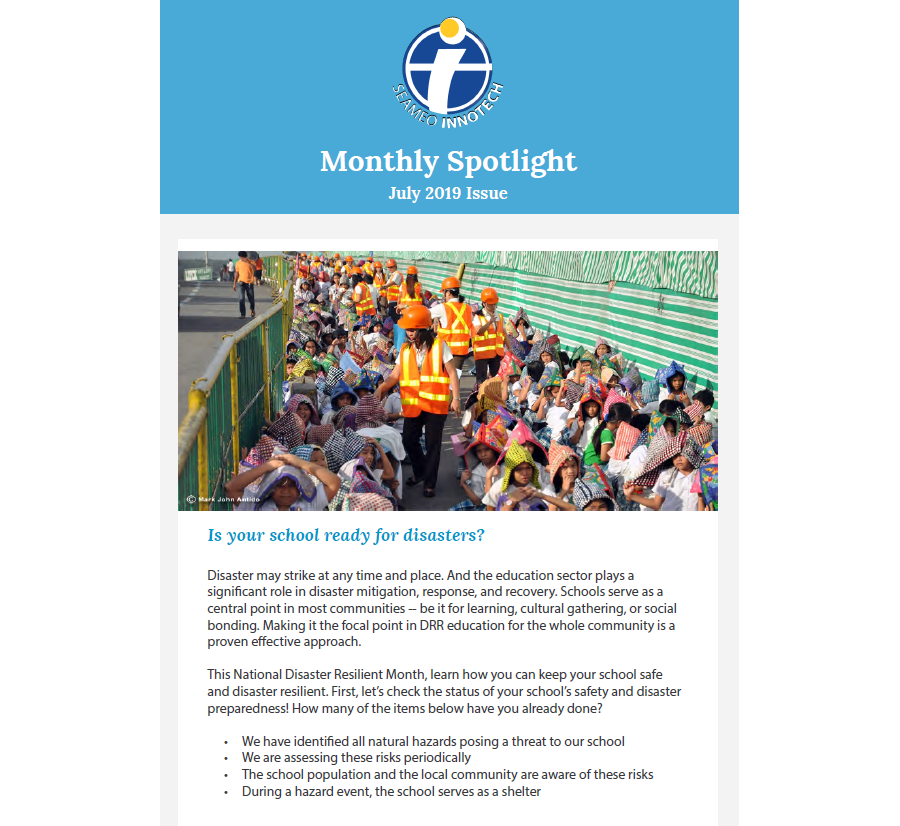 Monthly Spotlight - July 2019 Issue
