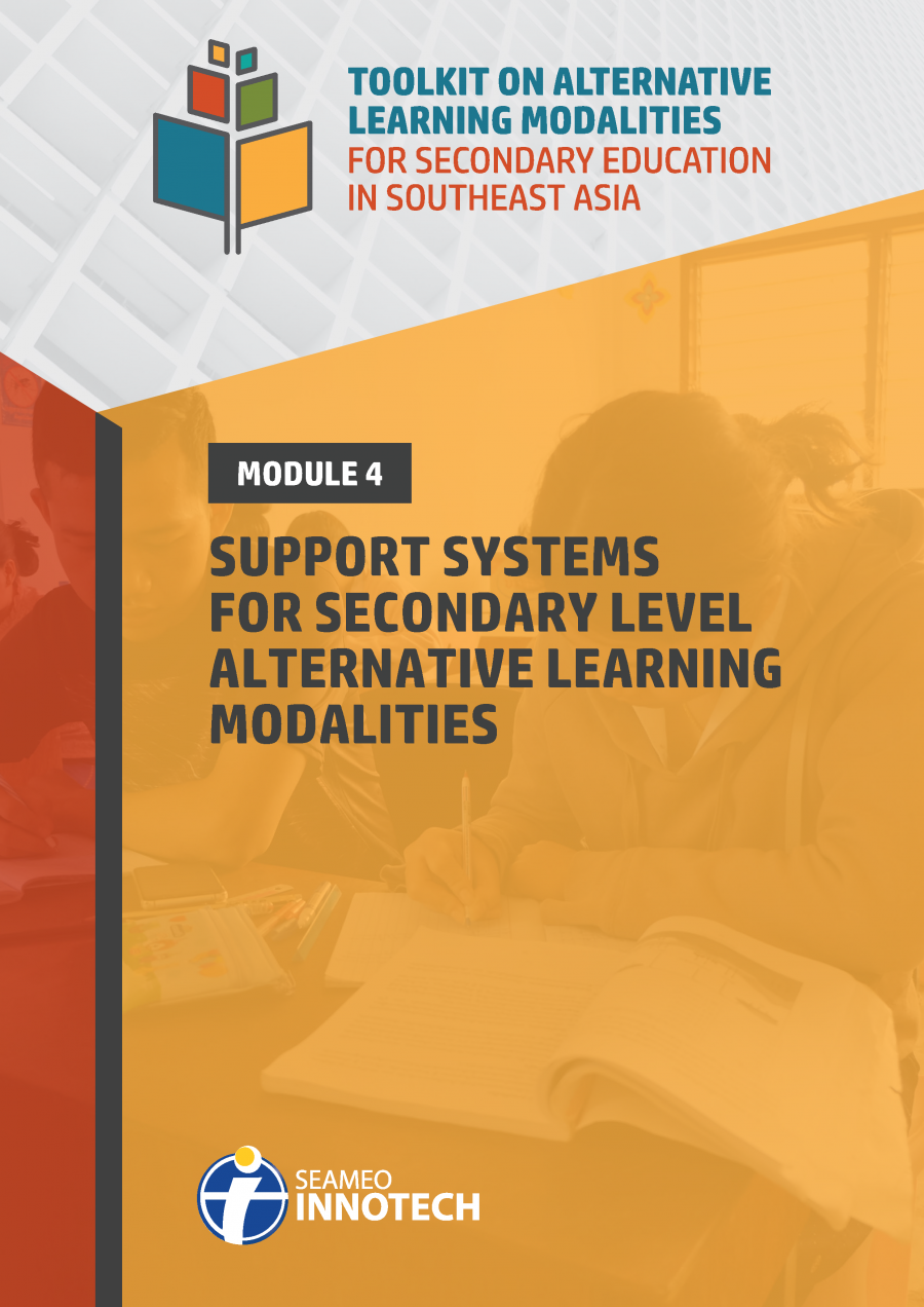 ALM Toolkit MODULE 4 Support Systems for Secondary Level Alternative Learning Modalities