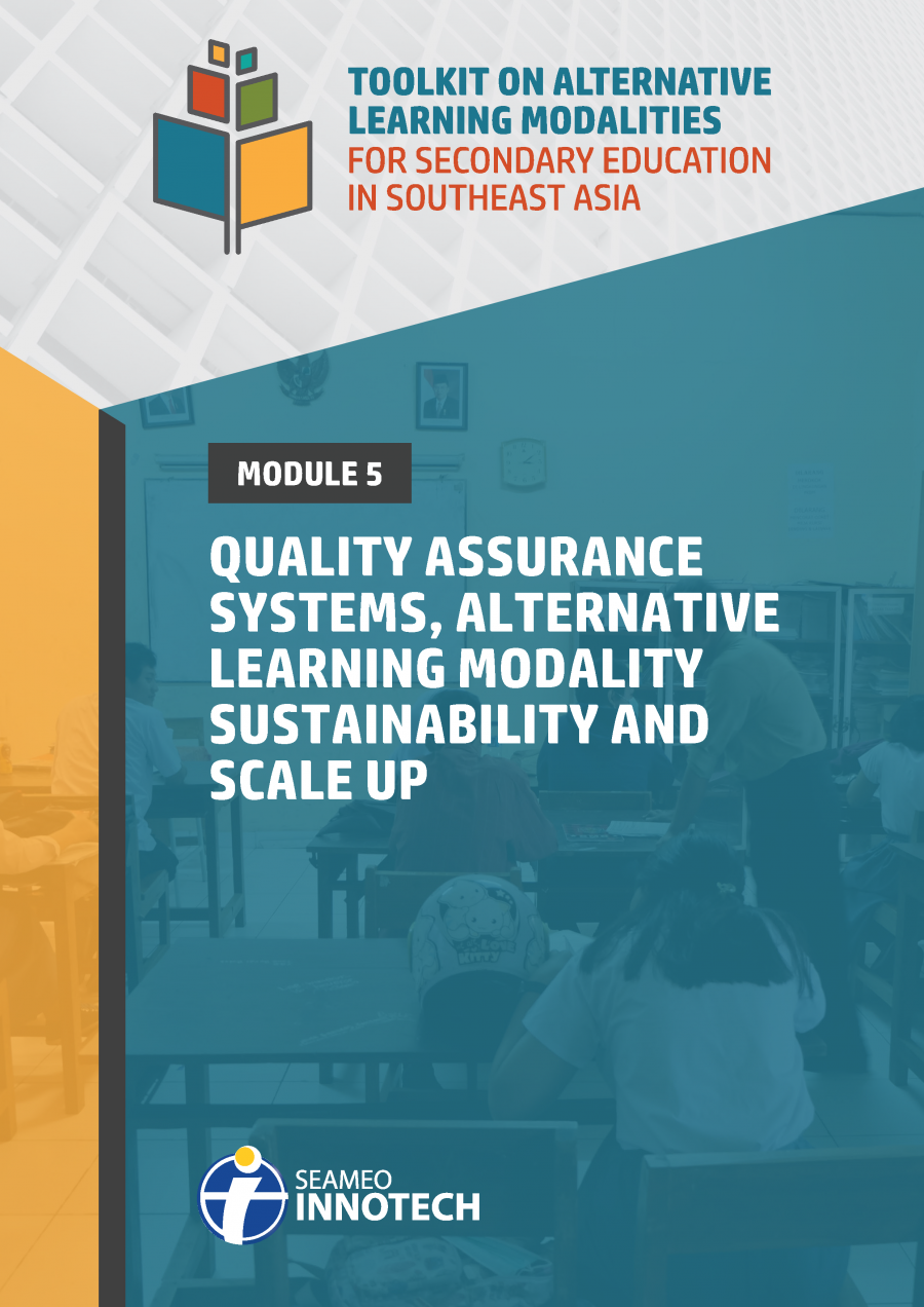 ALM Toolkit MODULE 5 Quality Assurance Systems, Alternative Learning Modality Sustainability and Scale Up