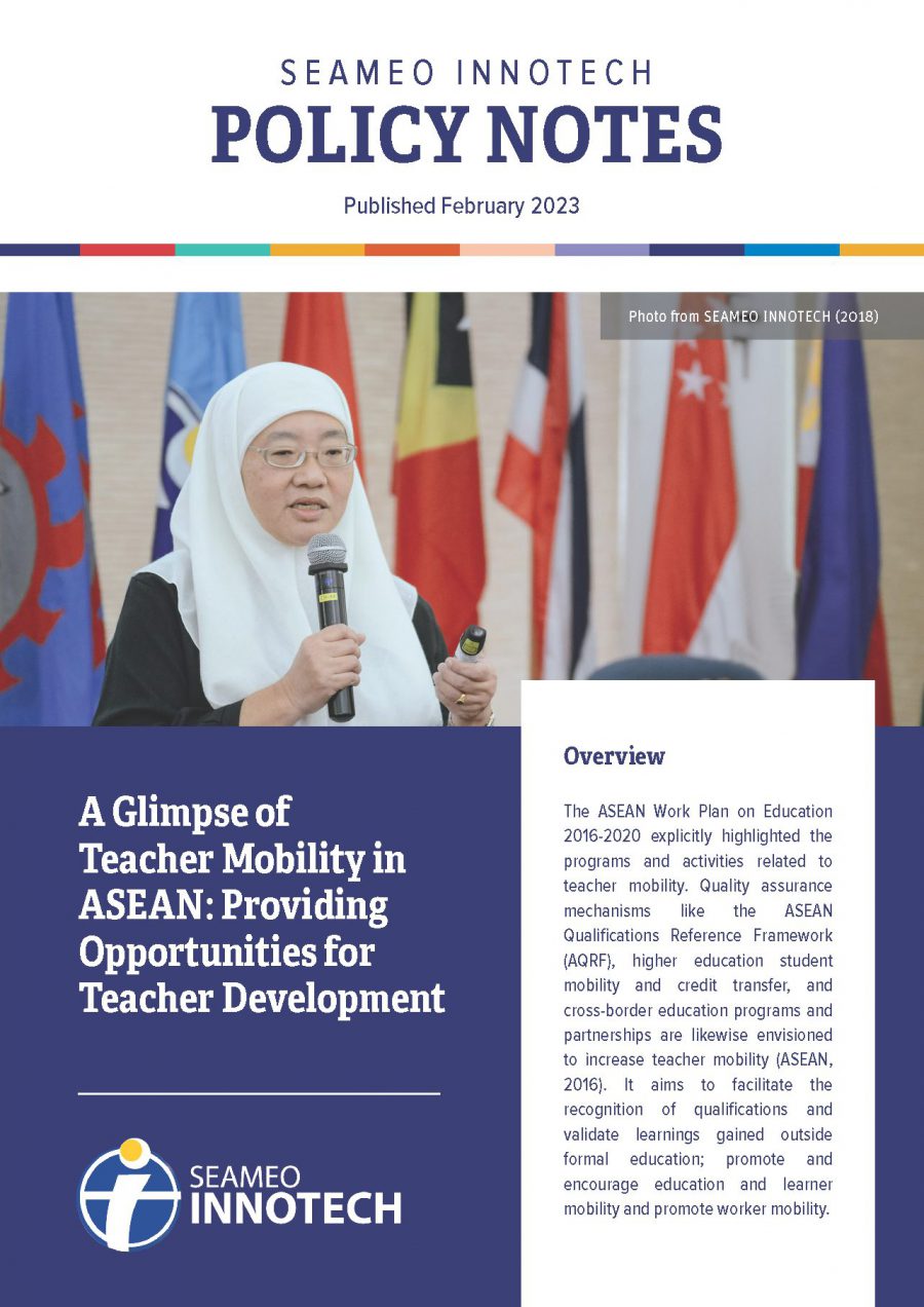 Policy Notes: A Glimpse of Teacher Mobility in ASEAN: Providing Opportunities for Teacher Development