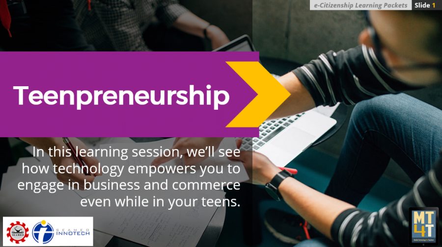 Learning Packet: Teenpreneurship