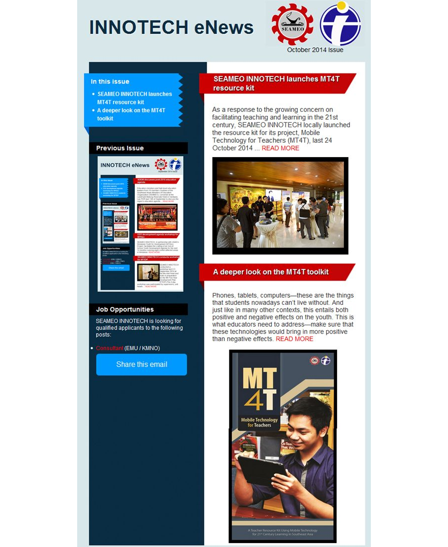INNOTECH eNewsletter - October 2014