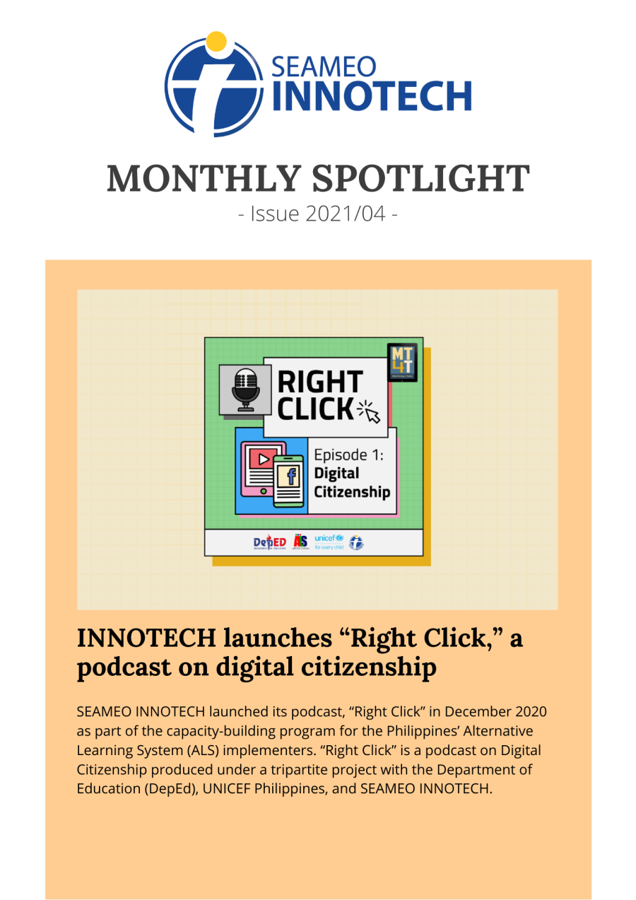 Monthly Spotlight – April 2021 Issue