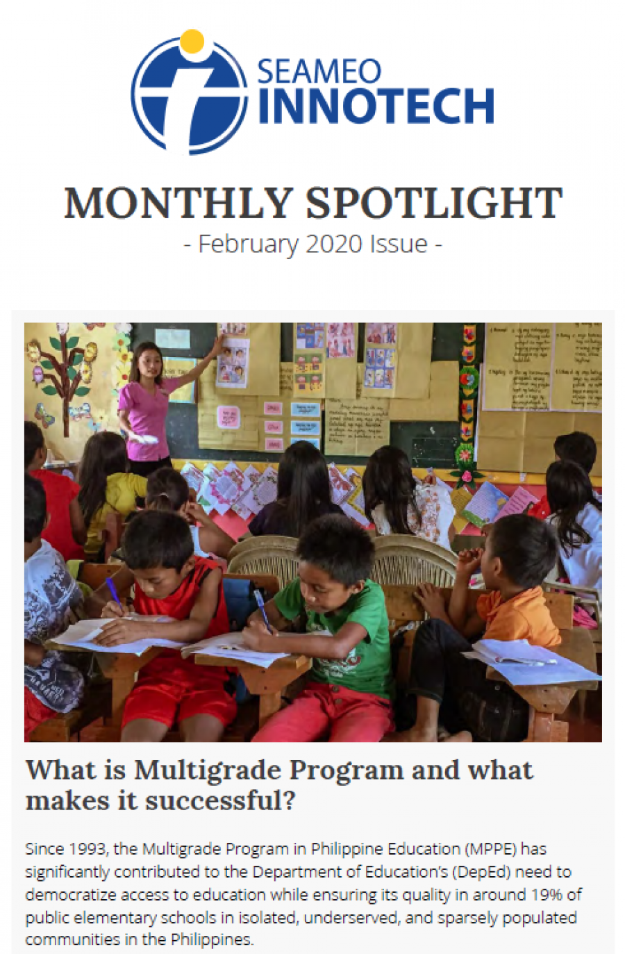 Monthly Spotlight - February 2020 Issue
