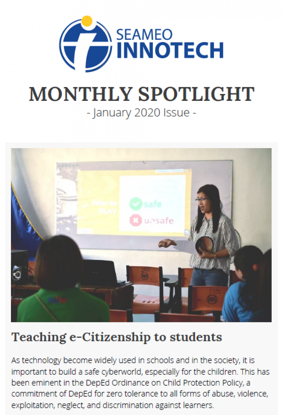Monthly Spotlight - January 2020 Issue