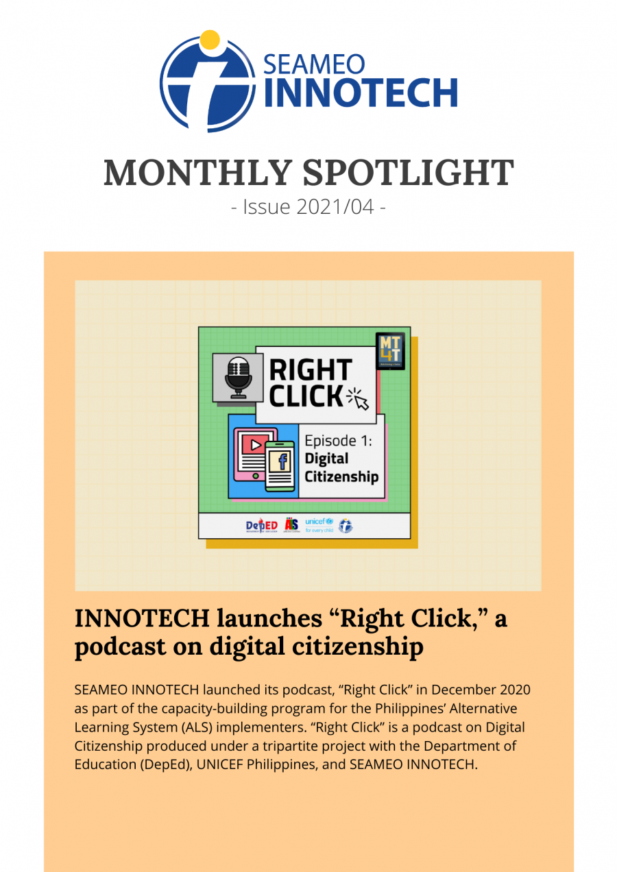 Monthly Spotlight – April 2021 Issue